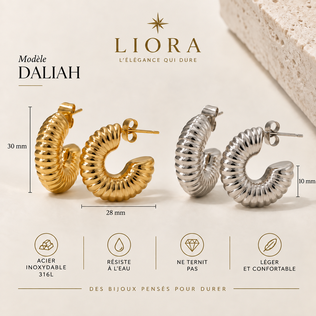 DALIAH — Boucles d’oreilles