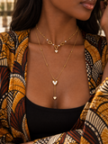 ÉLISIA — Collier double cœur