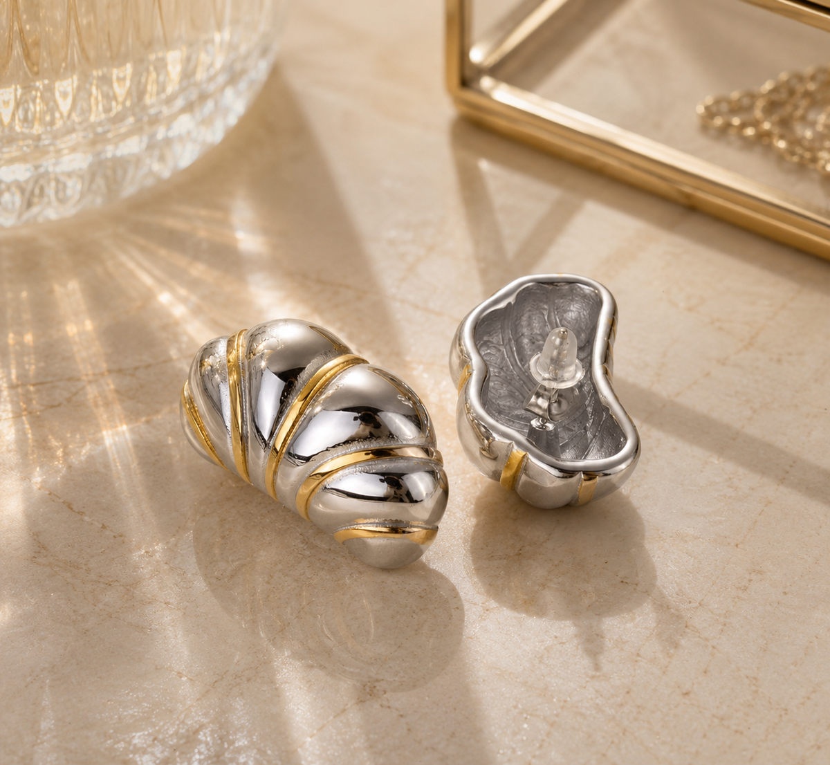 Boucles d’Oreilles ÉLOA — Bicolore