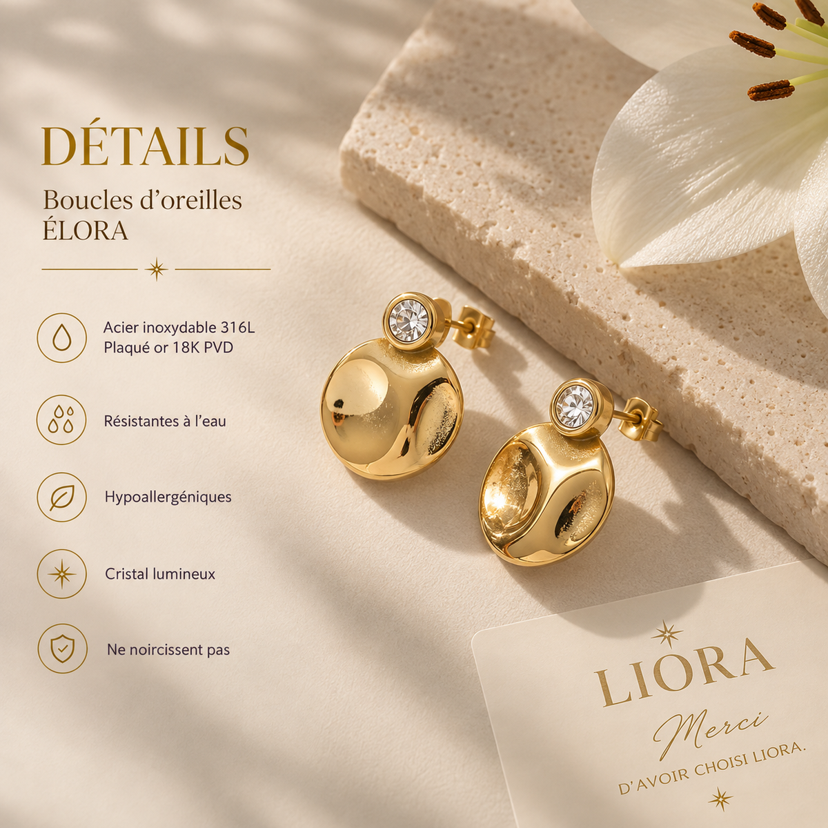 ÉLORA — Boucles d’oreilles
