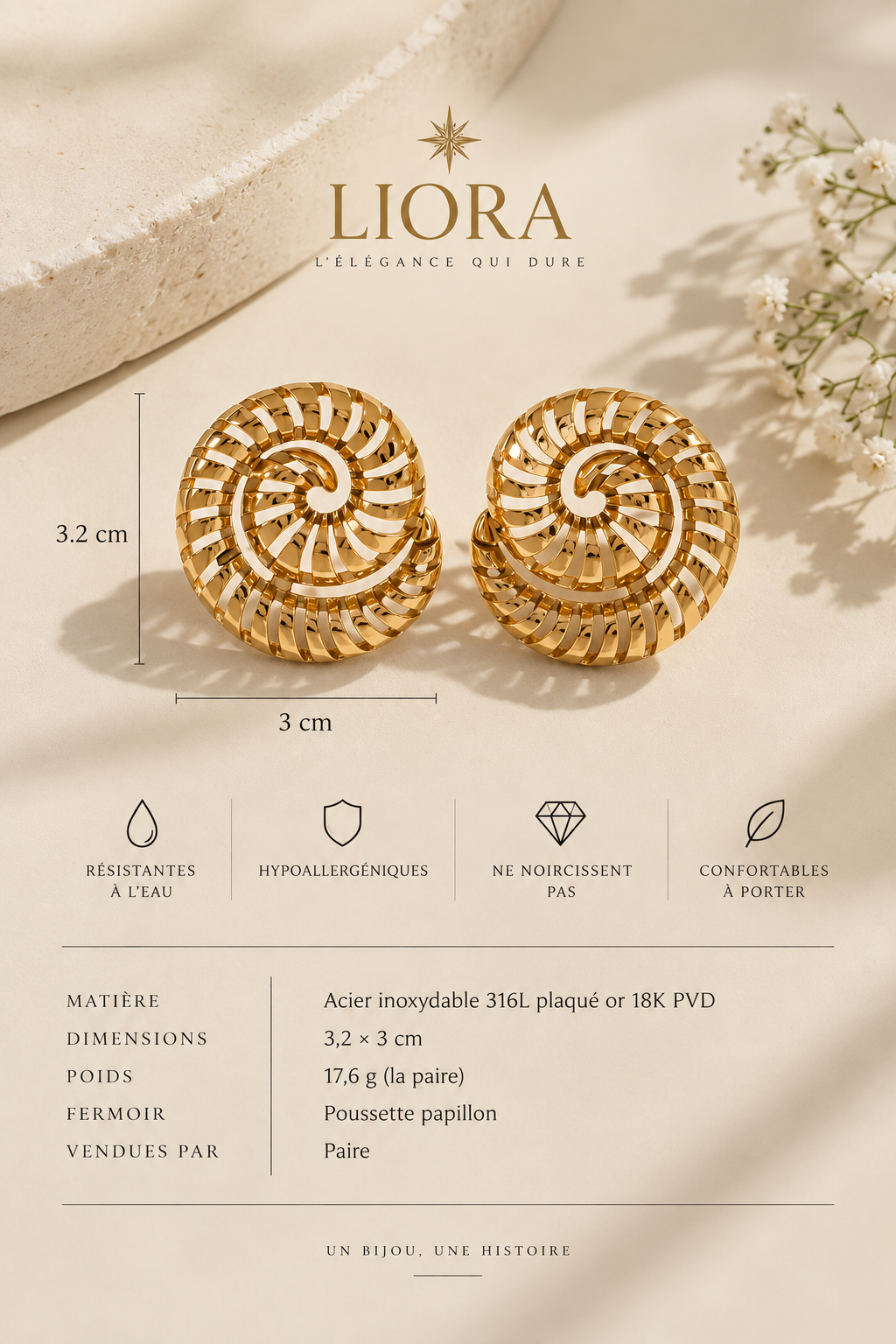 CALISTA — Boucles d’oreilles