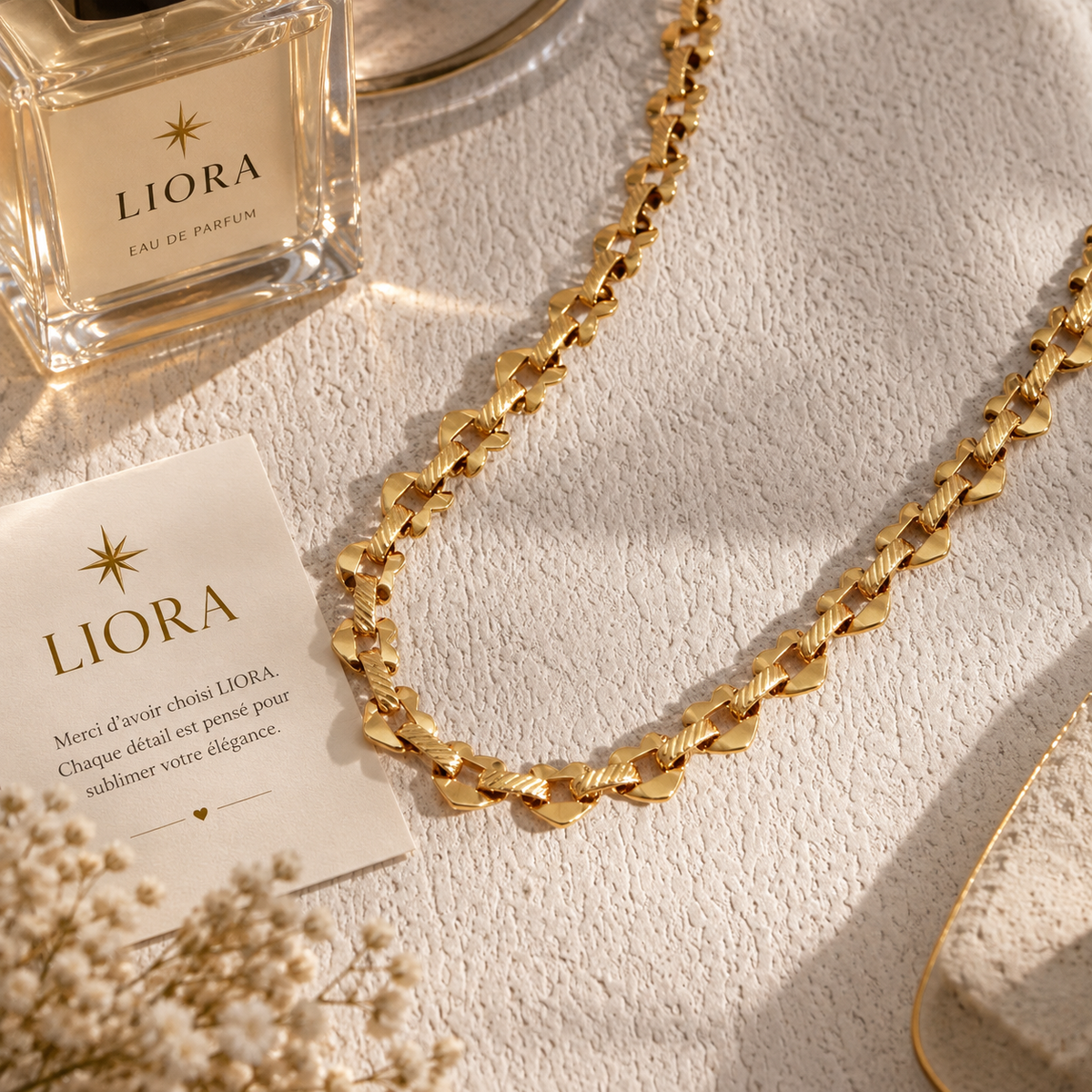 CASSIA — Collier doré