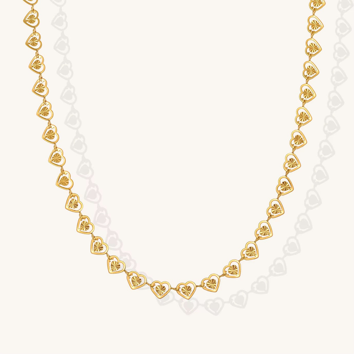 MELIA — Golden Hearts Necklace